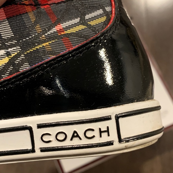COACH “FINCH” PLAID SNEAKERS WOMENS 6 - Picture 5 of 8